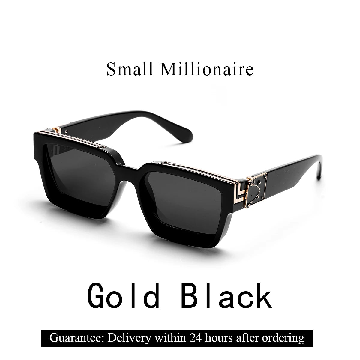 Ruiao Retro Black Millionaire Shades Luxury Sunglasses 2025 For Men Designer Famous Brand Square Sun Glasses Man Women Sunglass