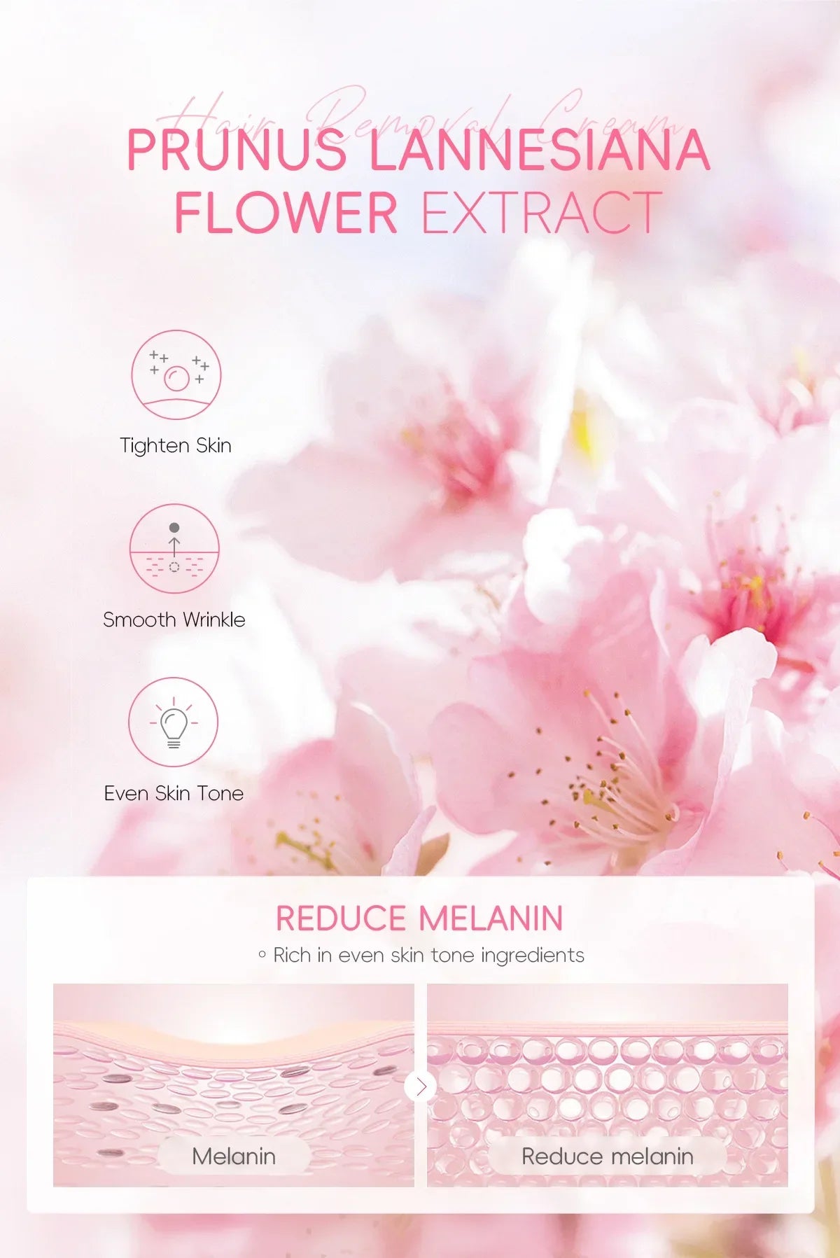 LAIKOU Hair Removal Cream Intimate Areas Epilator Cream Painless Health Hair Remover Growth Inhibitor Men Woman Body Care 50g