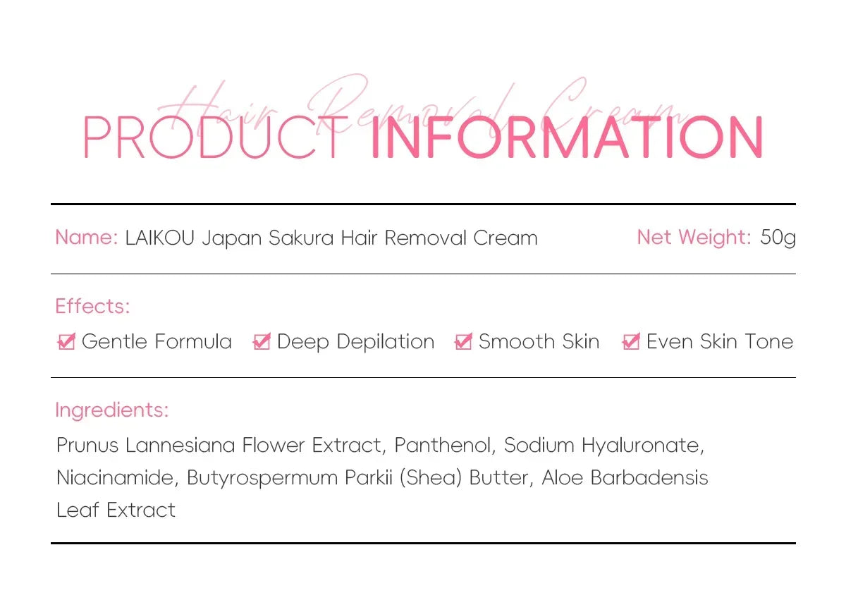 LAIKOU Hair Removal Cream Intimate Areas Epilator Cream Painless Health Hair Remover Growth Inhibitor Men Woman Body Care 50g