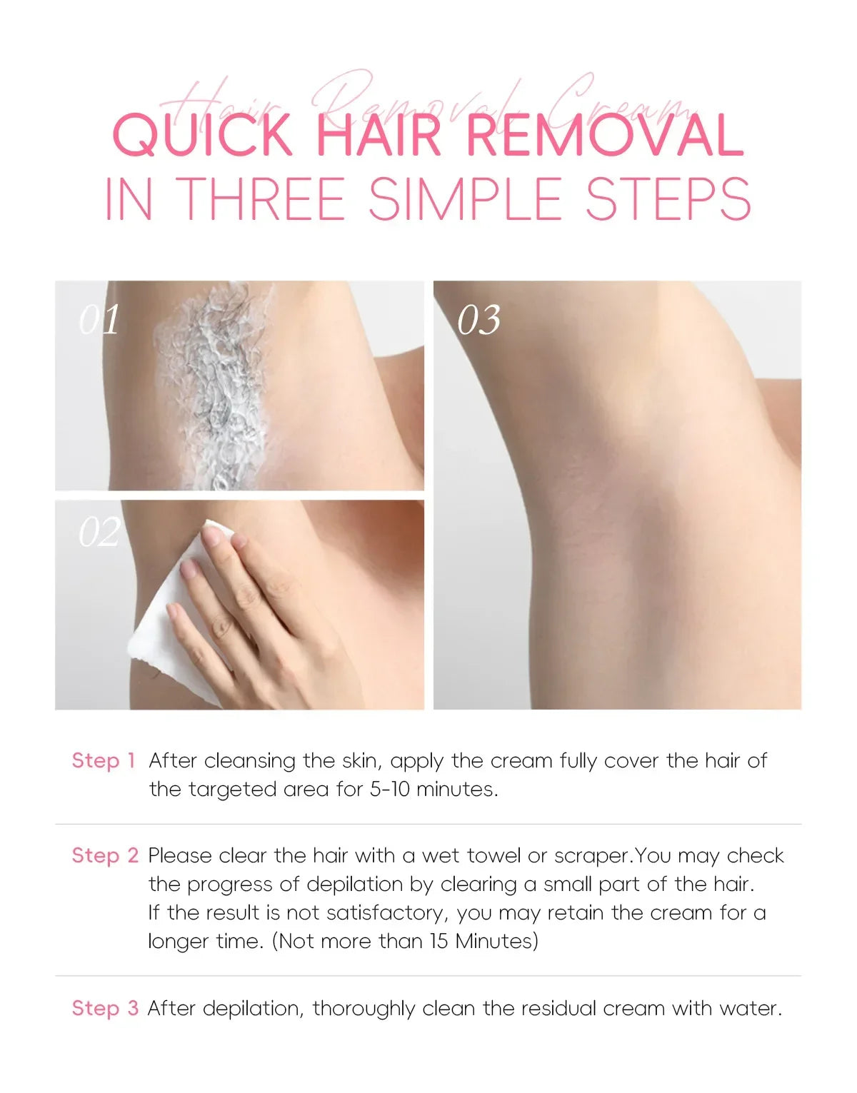 LAIKOU Hair Removal Cream  Intimate Areas Epilator Cream Painless Health Hair Remover Growth Inhibitor Men Woman Body Care 50g